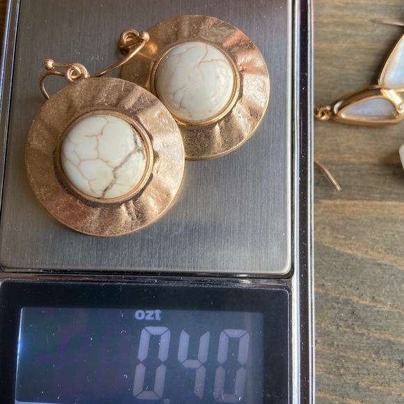 WHITE BUFFALO TURQUOISE BIG STATEMENT EARRINGS - Picture 5 of 13